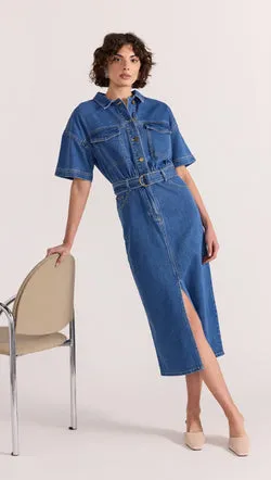 Brooks Denim Midi Dress