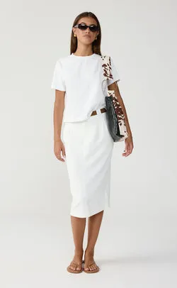 Bryson Midi Skirt (White)