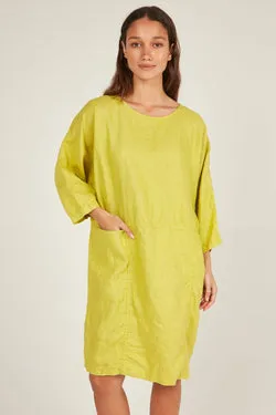 CHICHI DRESS - CHARTREUSE
