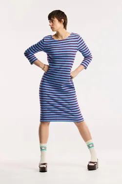Traveller Waffle Stripe Contour Dress