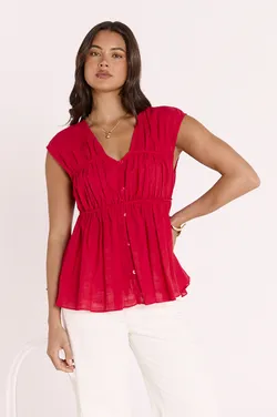 Daisy Top - Red