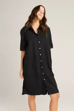 DENNI SHIRT DRESS - NOIR