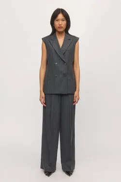 Double Breasted Short Vest