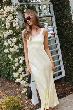 Celestina Maxi Dress - Butter Yellow