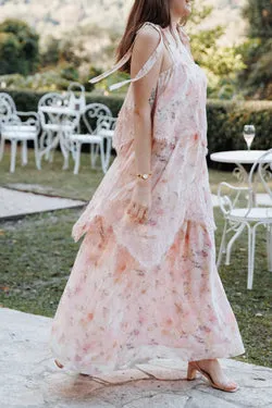 Lunella Maxi Dress - Pink Floral