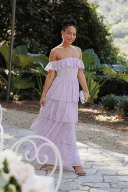 Miravelle Maxi Dress - Lilac Lace