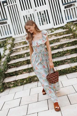 Pavani Maxi Dress - Blue Tapestry Floral