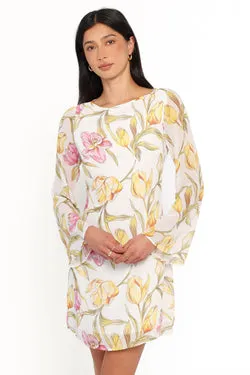 Wynona Mini Dress - Yellow Floral