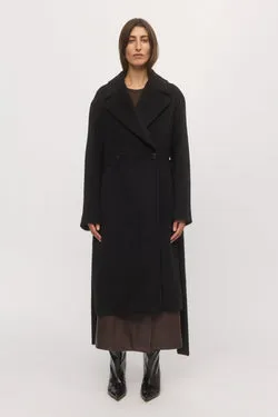 Drop Shoulder Coat Midnight