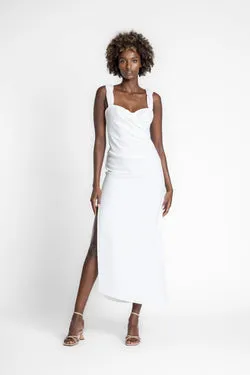 ELLA DRESS - IVORY CREPE