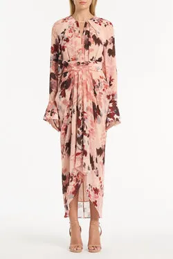 FIORI ETEREA GEORGETTE WATERFALL DRESS