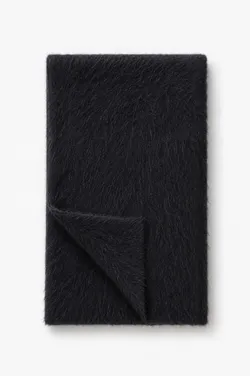 THE FLUFFY CASHMERE SCARF - CHARCOAL