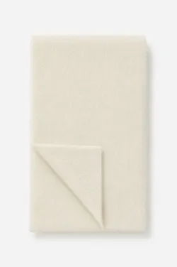 THE FLUFFY CASHMERE SCARF - ECO WHITE