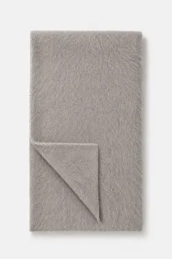 THE FLUFFY CASHMERE SCARF - GREIGE