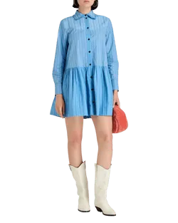 Size XS | Ganni Striped Cotton Dress
