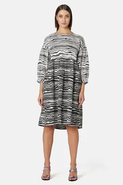 Soundwave Denim Dress