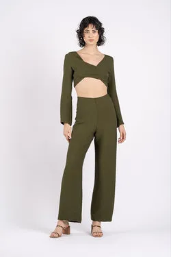 GIGI CROP IN OLIVE LINE
