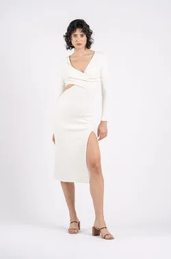 GIGI DRESS IN DAISY WHITE