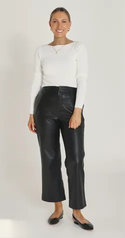 Gigi Cropped Pant - Black