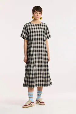 Laneway Check Midi Dress