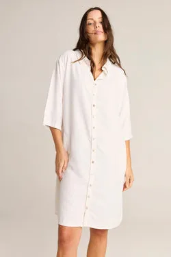 GRACIE SHIRT DRESS - CREAMY