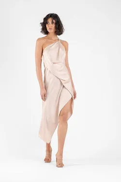 HARLEQUIN DRESS IN MAGNOLIA