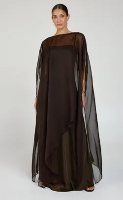 Janise Maxi Dress (Chocolate)