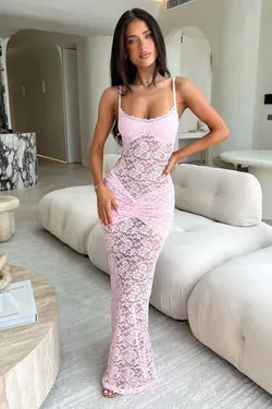 Kayden Maxi Dress - Baby Pink