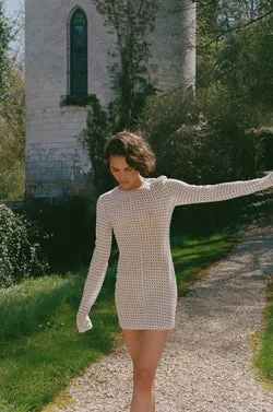 Kenny Dress | White Polka Dot