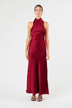 KRISTINA DRESS IN VENETIAN RED - MADE TO ORDER