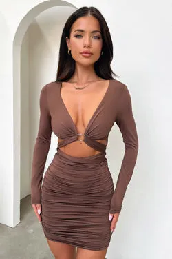 Laverna Dress - Brown