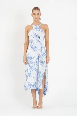 LAYLA MIDI IN AURORA PRINT