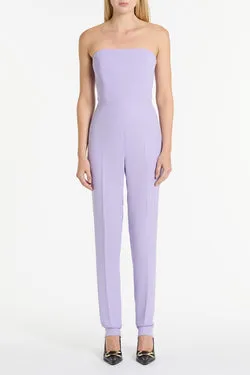 LILAC CREPE STRAPLESS JUMPSUIT