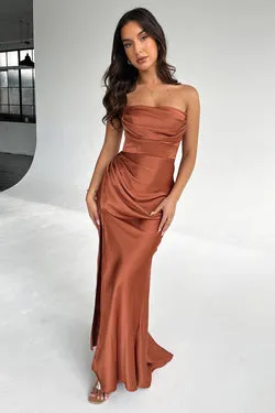 Lola Maxi Dress - Rust