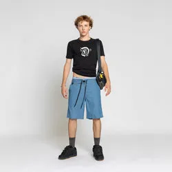 DARK CHAMBRAY LONG SURF SCHOOL SHORT