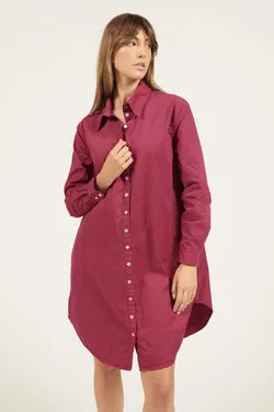 LONLON SHIRT DRESS - HIBISCUS