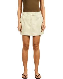 Size 14 | Lover Pinstripe Mini Skirt