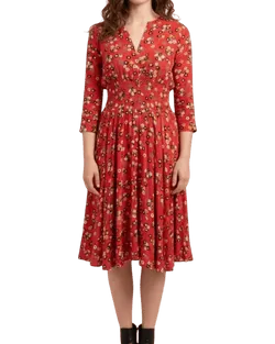 Size S | Maje Floral Midi Dress