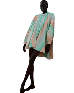 Size L | Marrakshi Life Striped Flowy Mini Dress