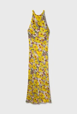 High Low Dress Sunflower Floral