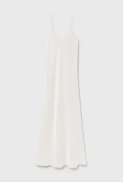 90S Slip Dress White
