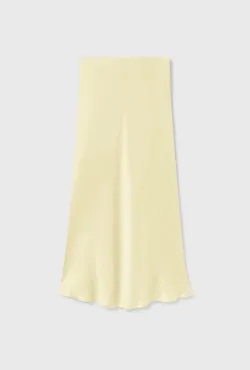 Long Bias Cut Skirt Vanilla Flower