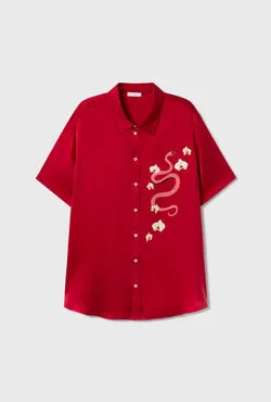 Short Sleeve Boyfriend Shirt Year of The Snake