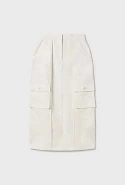 Canvas Cargo Skirt Natural