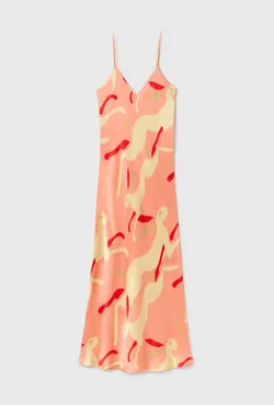 90S Slip Dress Rabbit Amaranth