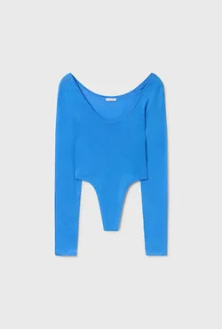 Cutaway Long Sleeve Bodysuit Wave