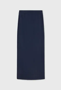 Knit Straight Skirt Midnight
