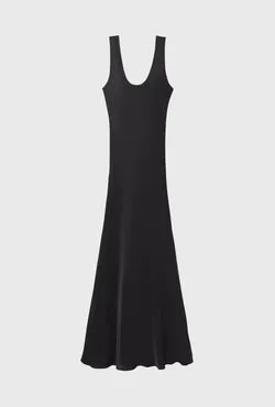 Scoop Neck Dress Black