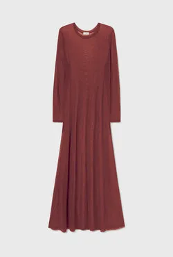Mesh Long Sleeve Dress Canyon