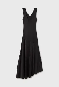 Jersey Sleeveless Dress Black
